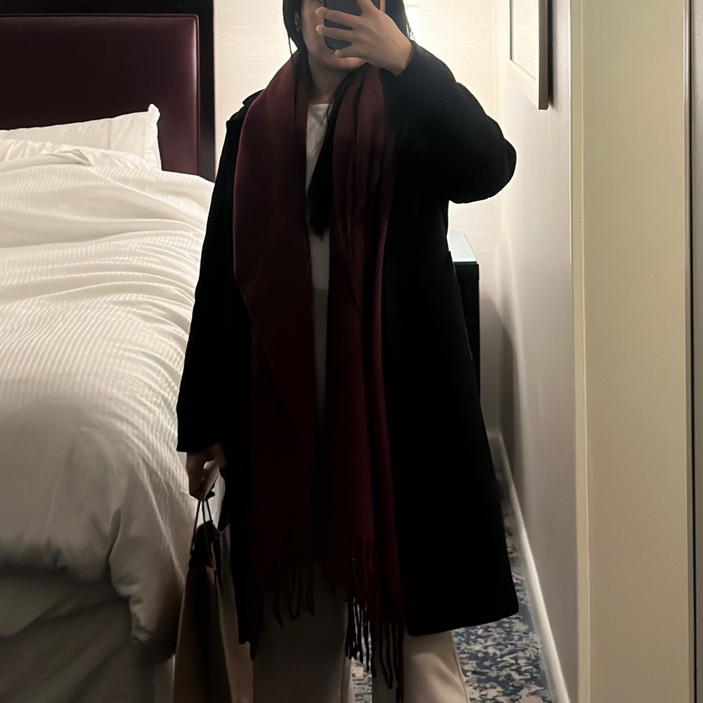 Abercrombie Wool-blend dad coat, XS, PETITE